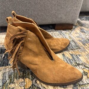 Coconuts by Matisse Fringe Ankle Boots - Brown